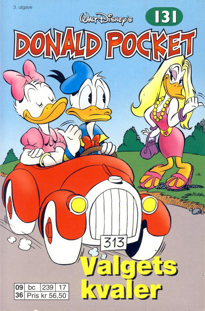 Cover for Donald Pocket (Hjemmet / Egmont, 1968 series) #131 - Valgets kvaler [3. utgave bc 239 17]