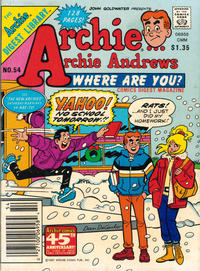 Cover Thumbnail for Archie... Archie Andrews, Where Are You? Comics Digest Magazine (Archie, 1977 series) #54 [Newsstand]