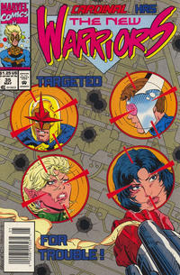 Cover Thumbnail for The New Warriors (Marvel, 1990 series) #35 [Newsstand]