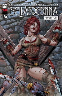 Cover for Belladonna: Fire and Fury (Avatar Press, 2017 series) #1 [Bondage Cover]