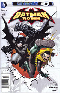 Cover for Batman and Robin (DC, 2011 series) #0 [Newsstand]