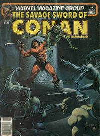 Cover for The Savage Sword of Conan (Marvel, 1974 series) #72 [Newsstand]
