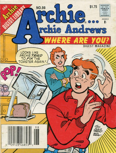Cover for Archie... Archie Andrews, Where Are You? Comics Digest Magazine (Archie, 1977 series) #98 [Newsstand]