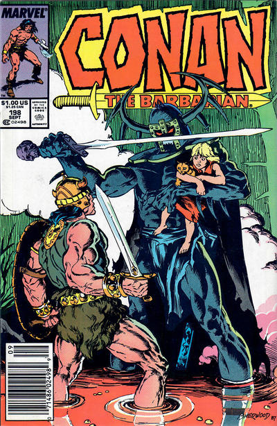 Cover for Conan the Barbarian (Marvel, 1970 series) #198 [Newsstand]