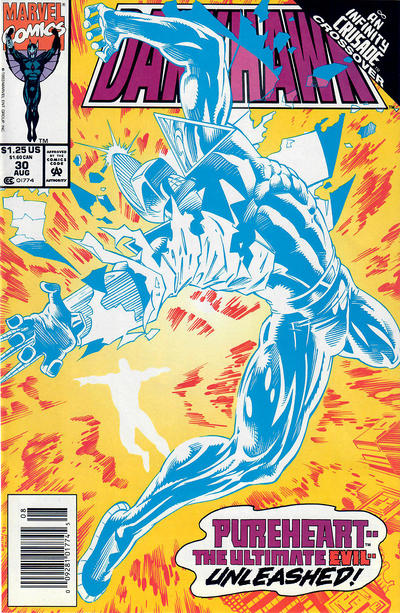 Cover for Darkhawk (Marvel, 1991 series) #30 [Newsstand]
