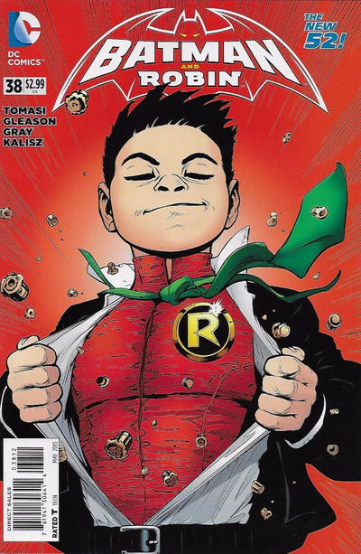 Cover for Batman and Robin (DC, 2011 series) #38 [Second Printing]