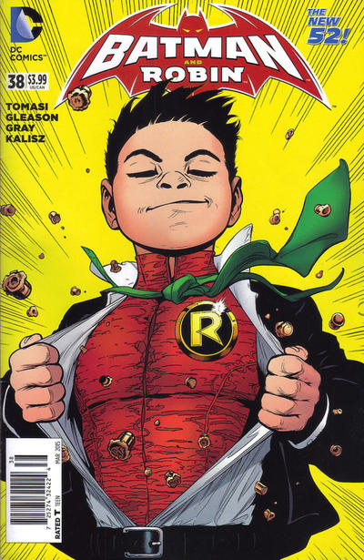 Cover for Batman and Robin (DC, 2011 series) #38 [Newsstand]