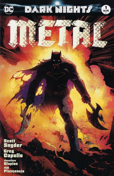 Cover for Dark Nights: Metal (DC, 2017 series) #1 [ComicSketchArt Greg Capullo Color Cover]