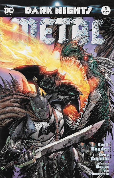 Cover for Dark Nights: Metal (DC, 2017 series) #1 [Unknown Comics Tyler Kirkham Batman Cover]