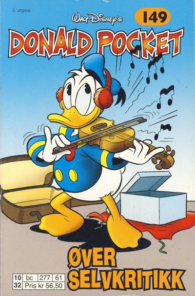 Cover for Donald Pocket (Hjemmet / Egmont, 1968 series) #149 - Donald øver selvkritikk [3. utgave bc 277 61]