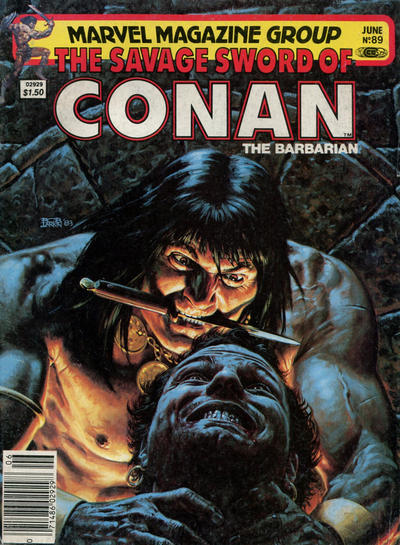 Cover for The Savage Sword of Conan (Marvel, 1974 series) #89 [Newsstand]