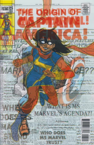Cover for Ms. Marvel (Marvel, 2016 series) #25 [Jacob Wyatt Lenticular Homage Cover]