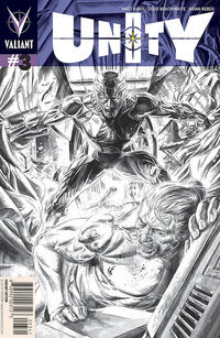 Cover Thumbnail for Unity (Valiant Entertainment, 2013 series) #3 [Cover D - Black and White Sketch - Doug Braithwaite]