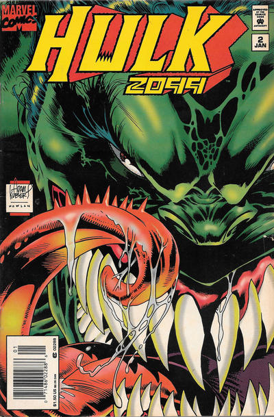 Cover for Hulk 2099 (Marvel, 1994 series) #2 [Newsstand]