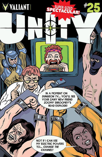 Cover for Unity (Valiant Entertainment, 2013 series) #25 [Cover D - Michael Kupperman]