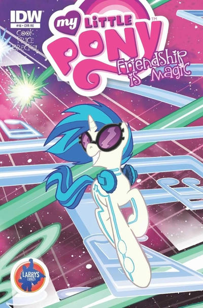 Cover for My Little Pony: Friendship Is Magic (IDW, 2012 series) #10 [Cover RE - Larry's Comics Exclusive Connecting Cover A - Tony Fleecs]