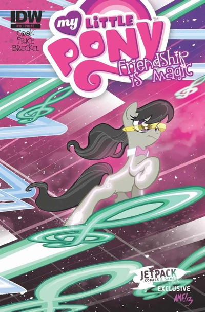 Cover for My Little Pony: Friendship Is Magic (IDW, 2012 series) #10 [Cover RE - Jetpack Comics Exclusive Connecting Cover B - Tony Fleecs]