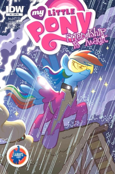 Cover for My Little Pony: Friendship Is Magic (IDW, 2012 series) #8 [Cover RE - Larry's Comics Exclusive Connecting - Tony Fleecs]