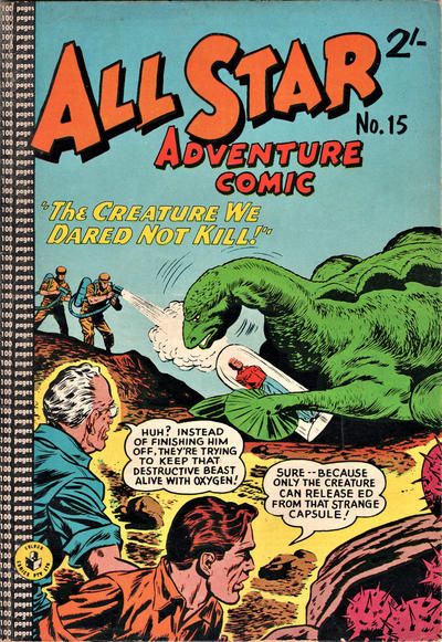 Cover for All Star Adventure Comic (K. G. Murray, 1959 series) #15