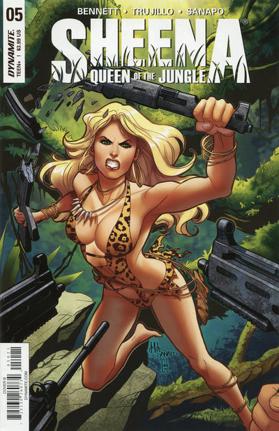 Cover for Sheena Queen of the Jungle (Dynamite Entertainment, 2017 series) #5 [Cover B Maria Sanapo]