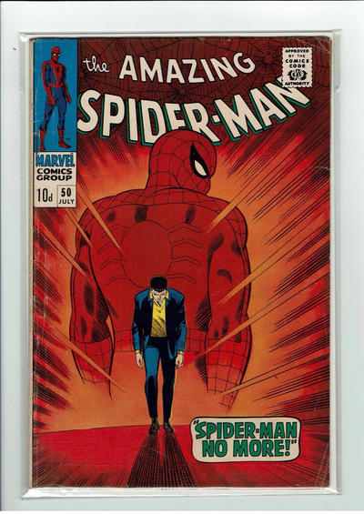 Cover for The Amazing Spider-Man (Marvel, 1963 series) #50 [British]
