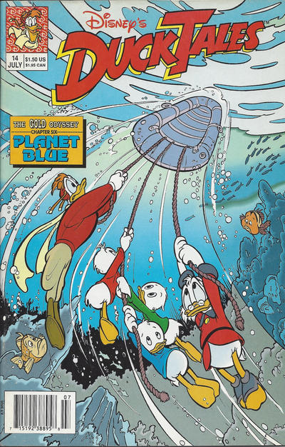 Cover for DuckTales (Disney, 1990 series) #14 [Newsstand]