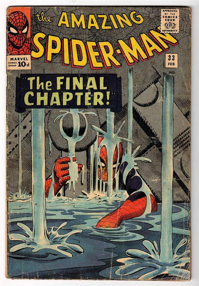 Cover for The Amazing Spider-Man (Marvel, 1963 series) #33 [British]