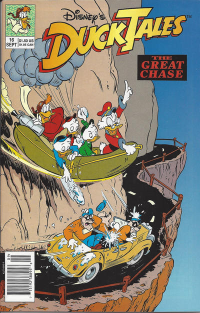 Cover for DuckTales (Disney, 1990 series) #16 [Newsstand]