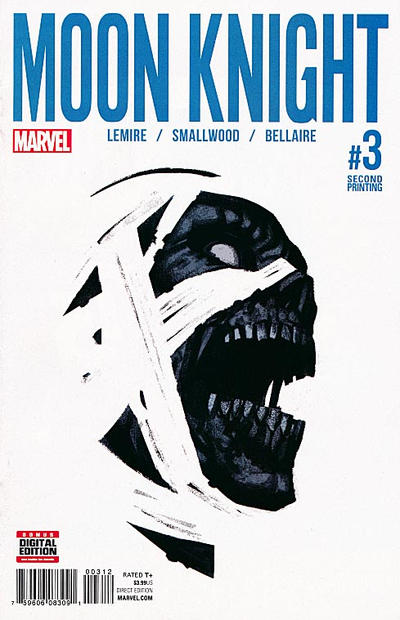 Cover for Moon Knight (Marvel, 2016 series) #3 [Second Printing Variant]