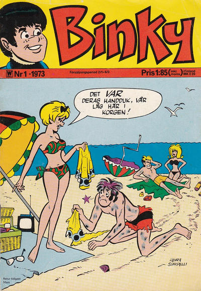 Cover for Binky (Williams Förlags AB, 1971 series) #1/1973