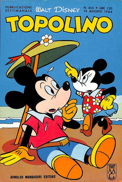Cover for Topolino (Mondadori, 1949 series) #455