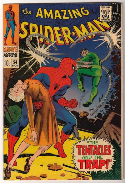 Cover for The Amazing Spider-Man (Marvel, 1963 series) #54 [British]