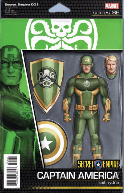 Cover for Secret Empire (Marvel, 2017 series) #1 [John Tyler Christopher Action Figure (Hydra Captain America)]