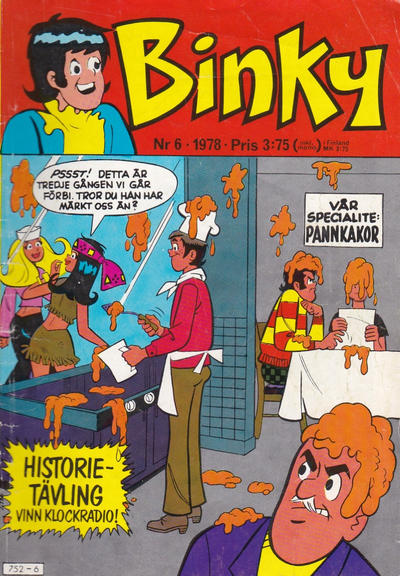 Cover for Binky (Semic, 1976 series) #6/1978