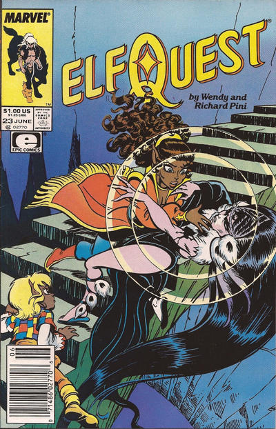 Cover for ElfQuest (Marvel, 1985 series) #23 [Newsstand]