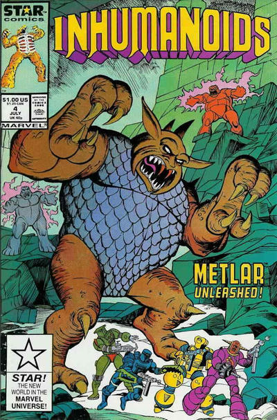Cover for The Inhumanoids (Marvel, 1987 series) #4 [Direct]