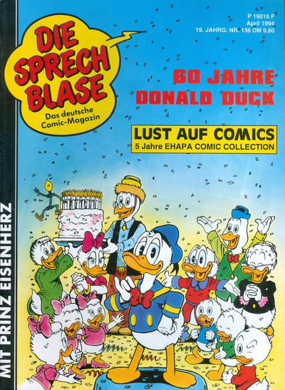 Cover for Die Sprechblase (Norbert Hethke Verlag, 1978 series) #136
