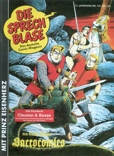 Cover for Die Sprechblase (Norbert Hethke Verlag, 1978 series) #125