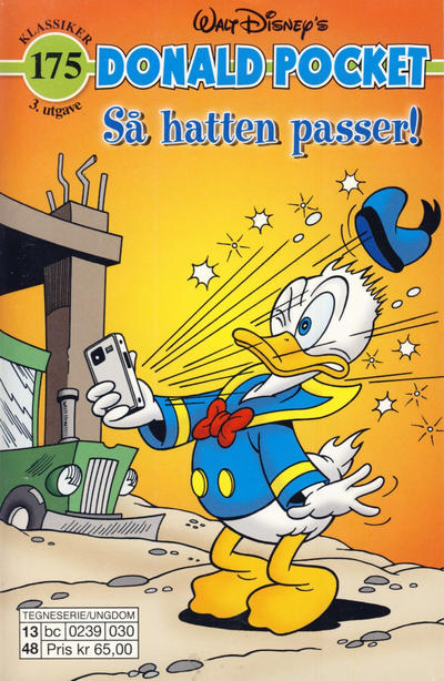 Cover for Donald Pocket (Hjemmet / Egmont, 1968 series) #175 - Så hatten passer [3. utgave bc 0239 030]