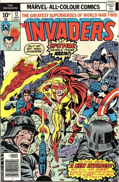 Cover for The Invaders (Marvel, 1975 series) #12 [British]