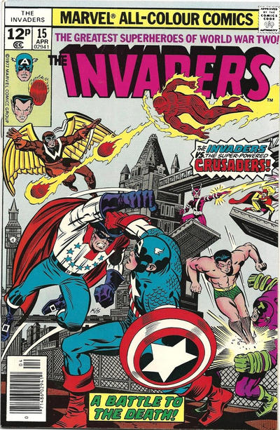 Cover for The Invaders (Marvel, 1975 series) #15 [British]
