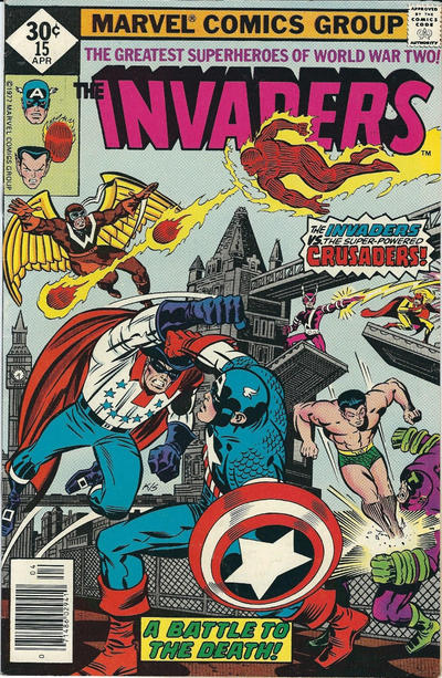 Cover for The Invaders (Marvel, 1975 series) #15 [Whitman]