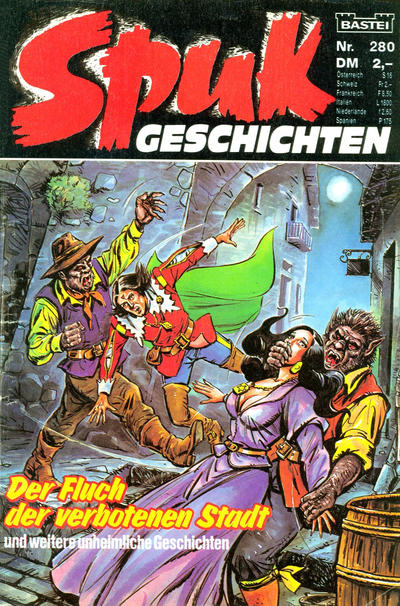Cover for Spuk Geschichten (Bastei Verlag, 1978 series) #280