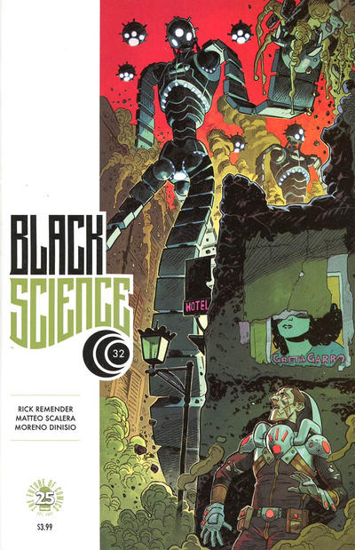 Cover for Black Science (Image, 2013 series) #32 [Cover B - Mike Hawthorne]