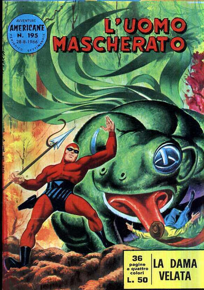 Cover for L'Uomo Mascherato [Avventure americane] (Edizioni Fratelli Spada, 1962 series) #195