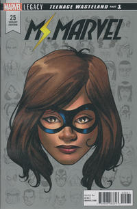 Cover for Ms. Marvel (Marvel, 2016 series) #25 [Mike McKone Legacy Headshot Cover]