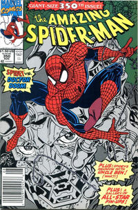 Cover for The Amazing Spider-Man (Marvel, 1963 series) #350 [Newsstand]