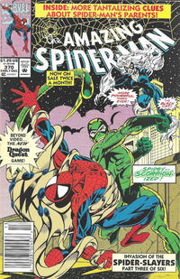 Cover for The Amazing Spider-Man (Marvel, 1963 series) #370 [Newsstand]