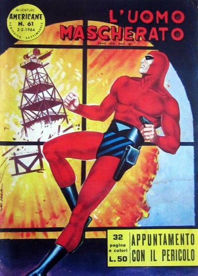 Cover for L'Uomo Mascherato [Avventure americane] (Edizioni Fratelli Spada, 1962 series) #61