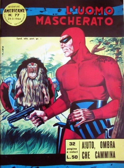 Cover for L'Uomo Mascherato [Avventure americane] (Edizioni Fratelli Spada, 1962 series) #77